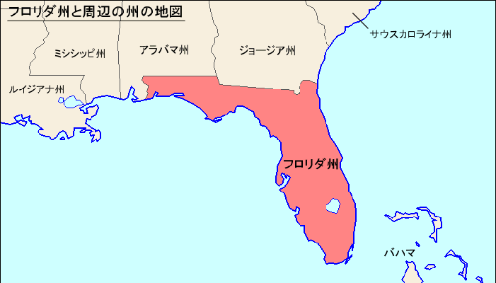 フロリダの地図
