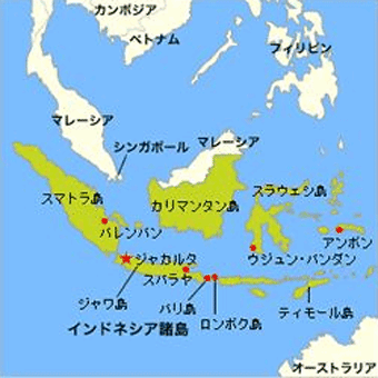 バリ島とロンボク島の地図