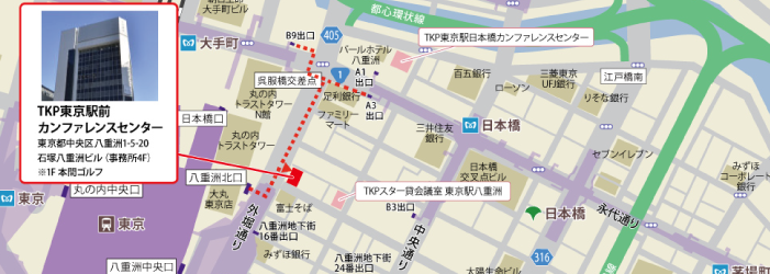 TKP東京駅前カンファレンスセンター・地図