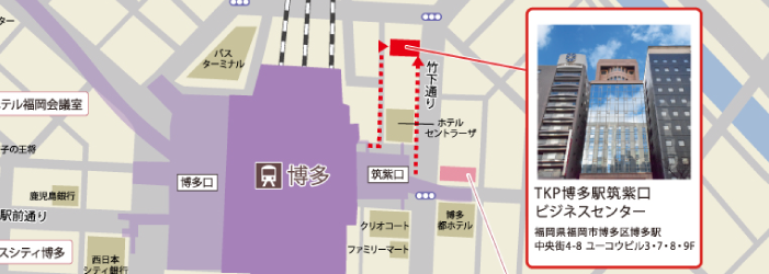 TKP博多駅筑紫口ビジネスセンター地図