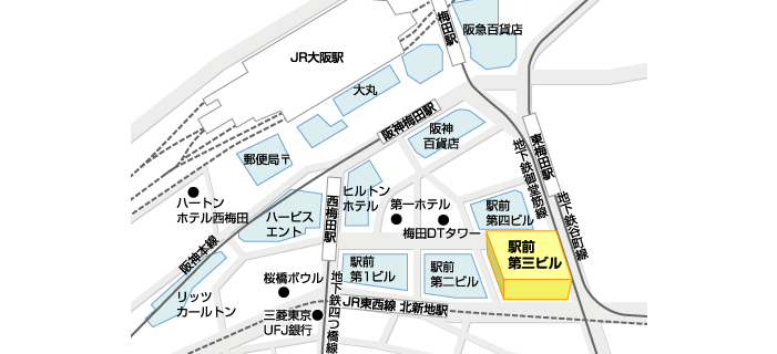 大阪駅前第3ビル会場地図