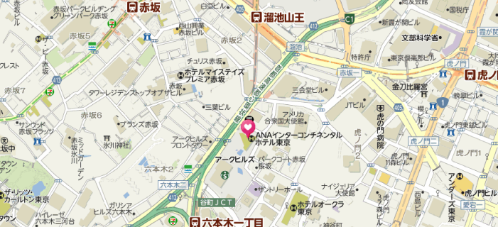 ANAインターコンチネンタルホテル東京・会場地図