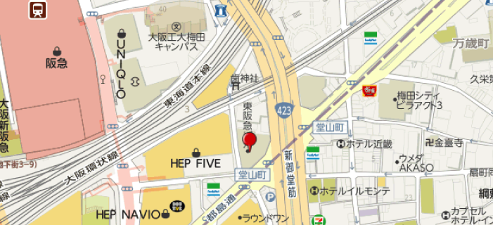 東阪急ビルディング・会場地図