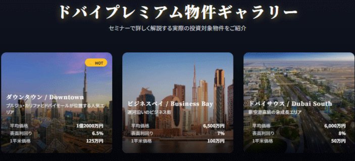 ドバイプレミアム物件ギャラリー